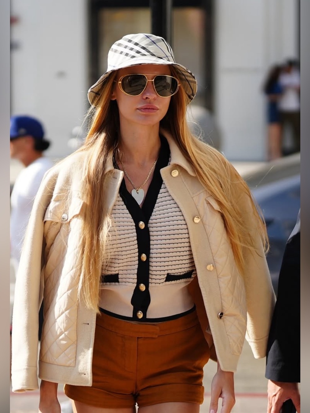 BURBERRY Plaid Bucket Hat